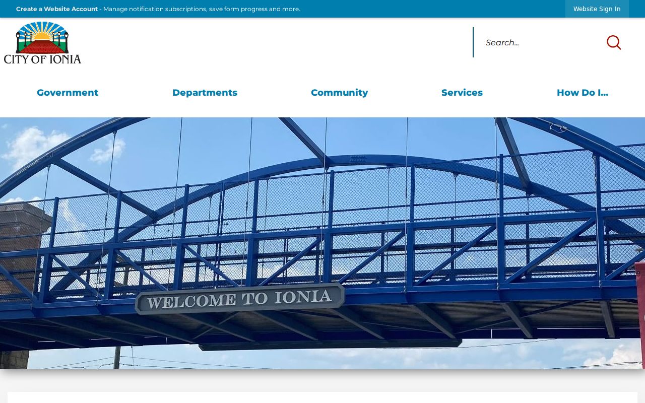 City of Ionia official site for local criminal record contacts
